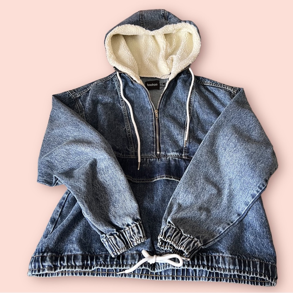 BOOHOO DENIM HOODIE